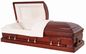 Compact Solid Mahogany Wooden Coffin , Eco Friendly Caskets Non Toxic