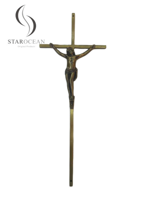ヨーロッパ様式の葬儀に十字架像の棺の装飾の高く磨かれた特色になること